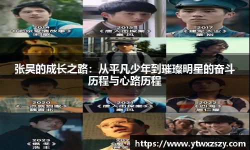张昊的成长之路：从平凡少年到璀璨明星的奋斗历程与心路历程